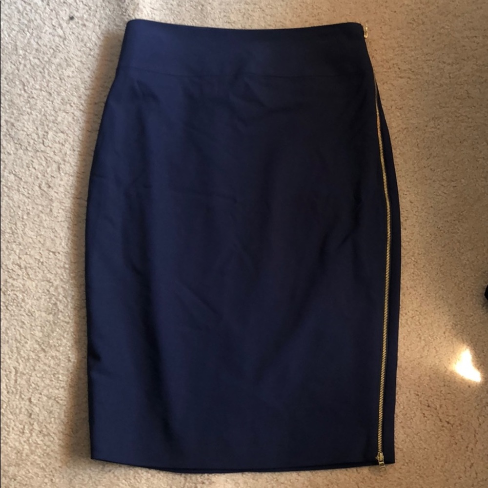 Express blue pencil skirt zipper 6